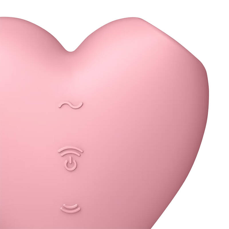 Masažer za klitoris Cutie Heart Light Red Satisfyer (ružičasti)