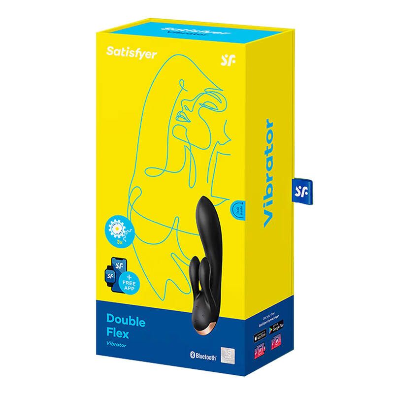 Aplikacija Wibrator-Double Flex Satisfyer Connect (crna)