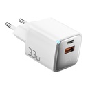 Punjač USB-A+USB-C 33W Essager GaN (bijeli)