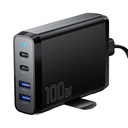 Stolni punjač 2xUSB-C 2xUSB-A 100W Essager GaN (crni)