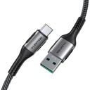 USB-A 3.1 na USB-C Kabel za brzo punjenje Lention CB-ACE-6A1M, 6A, 10Gbps, 0,5m (crni)