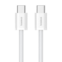 Baseus Superior 2 100W 1m USB-C na USB-C kabel za brzo punjenje (bijeli) (paket od 5 komada)