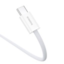 Baseus Superior 2 100W 1m USB-C na USB-C kabel za brzo punjenje (bijeli) (paket od 5 komada)