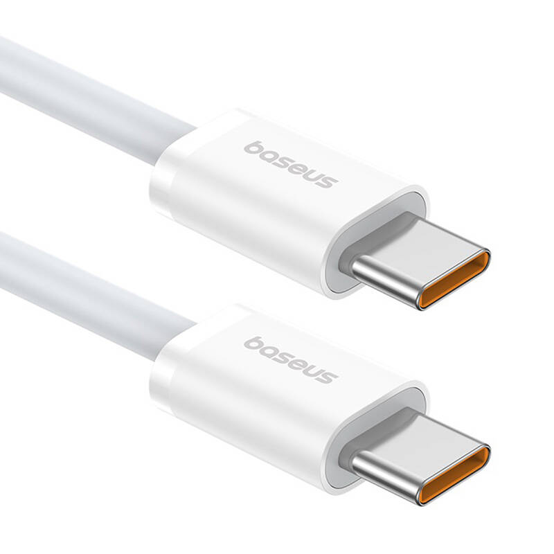 Baseus Superior 2 100W 1m USB-C na USB-C kabel za brzo punjenje (bijeli) (paket od 5 komada)