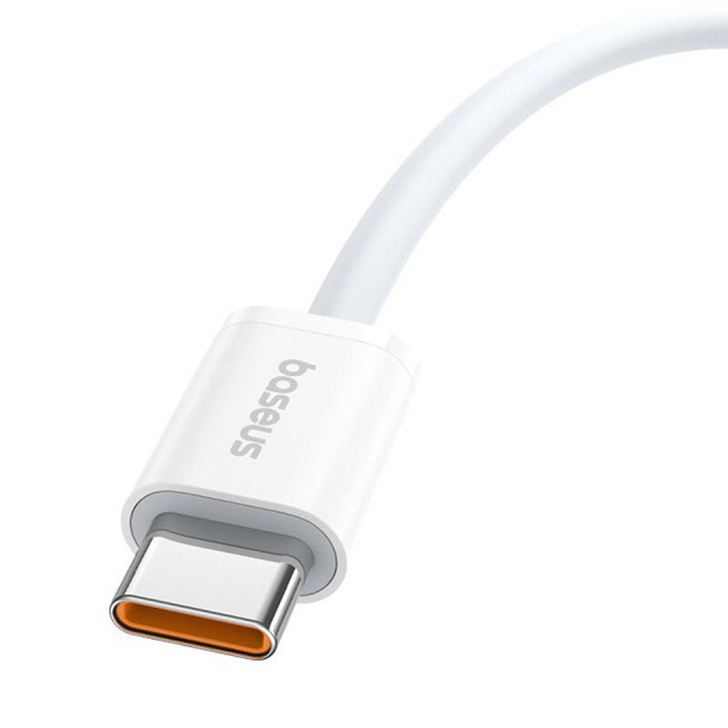 Baseus Superior 2 100W 1m USB-C na USB-C kabel za brzo punjenje (bijeli) (paket od 5 komada)