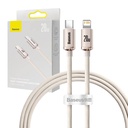 Baseus Crystal Shine USB-C na IP kabel, 20 W, 1,2 m (ružičasti)