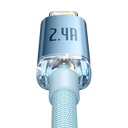 Baseus Crystal Shine USB kabel za iP, 2.4A, 1.2m (plavi)