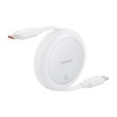 Baseus Free2Pull Mini USB-C na USB-C USB kabel, 60W, 1, (bijeli)