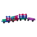 Magnetske pločice 3D Train Playmags 155 - set od 20 kom