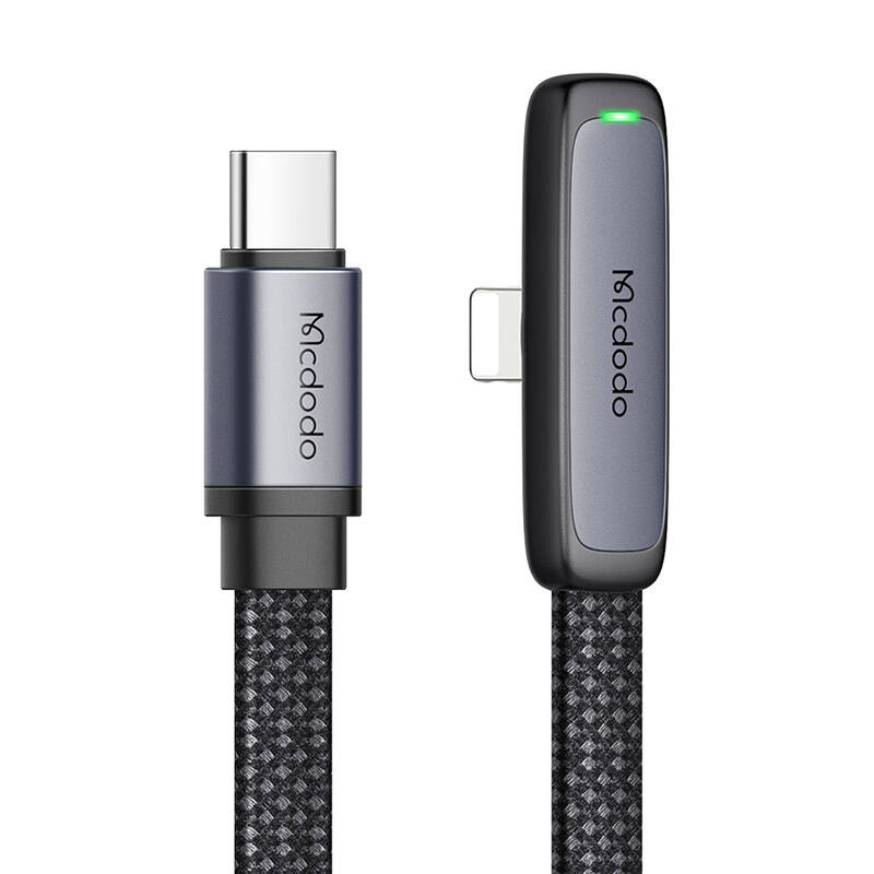 Mcdodo CA-3350 USB na USB-C kutni kabel, 1,2 m (crni)