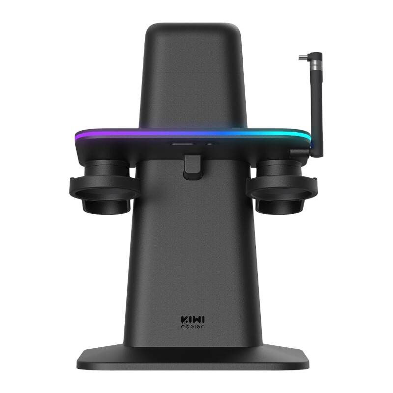 RGB vertikalni stalak Meta službeno zajednički brend Kiwi Design QC03 za Meta Quest 3/Quest 2/Quest PRO crna