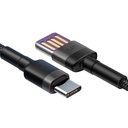 Baseus Cafule USB-C kabel Huawei SuperCharge, QC 3.0, 5A 1m (crna+siva)