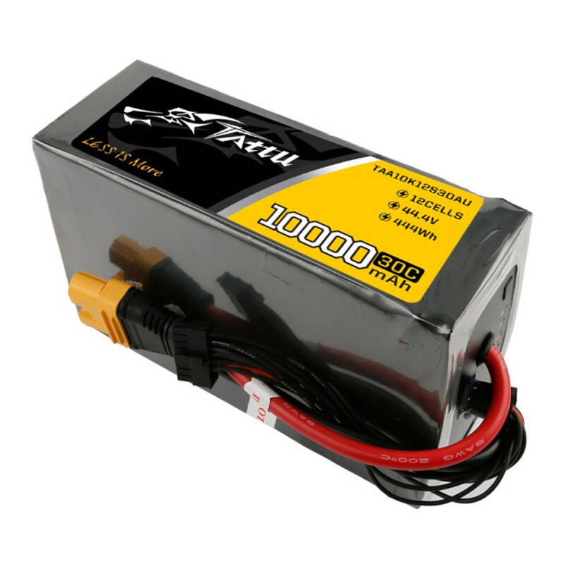 Tattu 10000 mAh 44,4 V 30C 12S1P Lipo baterija s AS150U utikačem