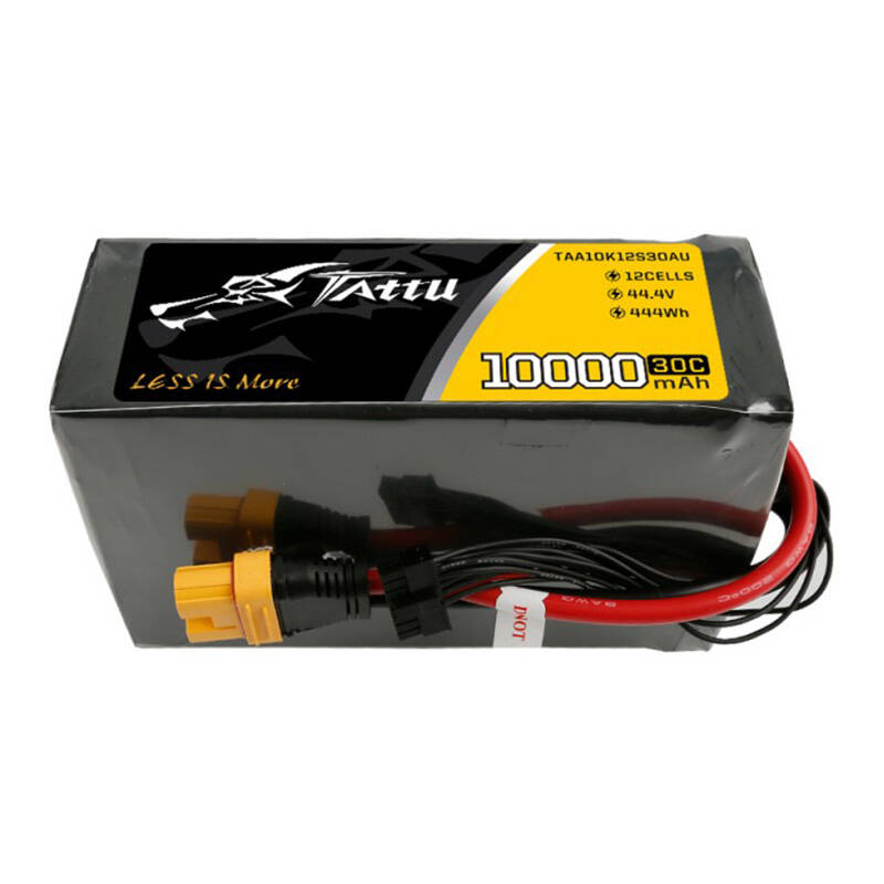 Tattu 10000 mAh 44,4 V 30C 12S1P Lipo baterija s AS150U utikačem