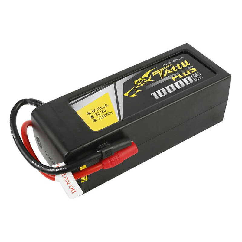 Tattu Plus 10000mAh 22.2V 25C 6S1P Lipo baterija s AS150+XT150 utikačem