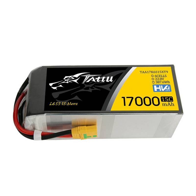 Tattu 17000mAh 22.8V 15C 6S1P Lipo baterija sa XT90-S (anti-spark) utikačem