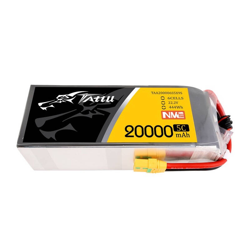 Tattu NMC 20000 mAh 22,2 V 5C 6S1P Lipo baterija s XT90-S utikačem