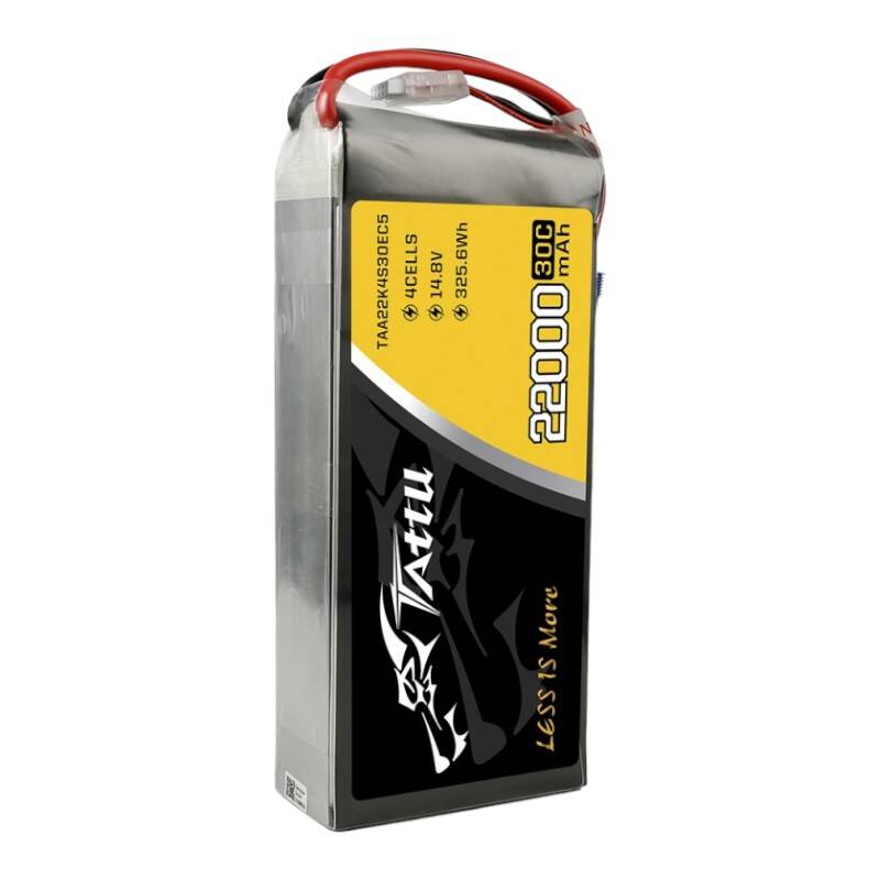 Tattu 22000 mAh 14,8 V 30C 4S1P Lipo baterija s EC5