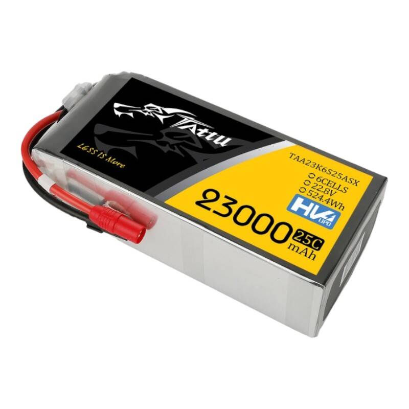 Tattu 23000mAh 22.8V 25C 6S1P Lipo baterija s XT150+AS150