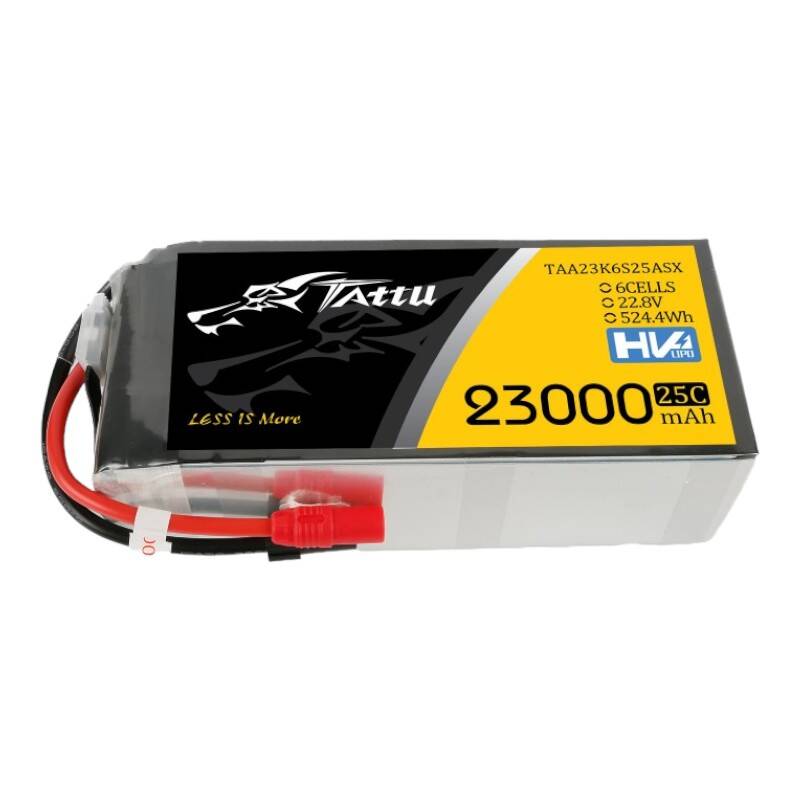 Tattu 23000mAh 22.8V 25C 6S1P Lipo baterija s XT150+AS150