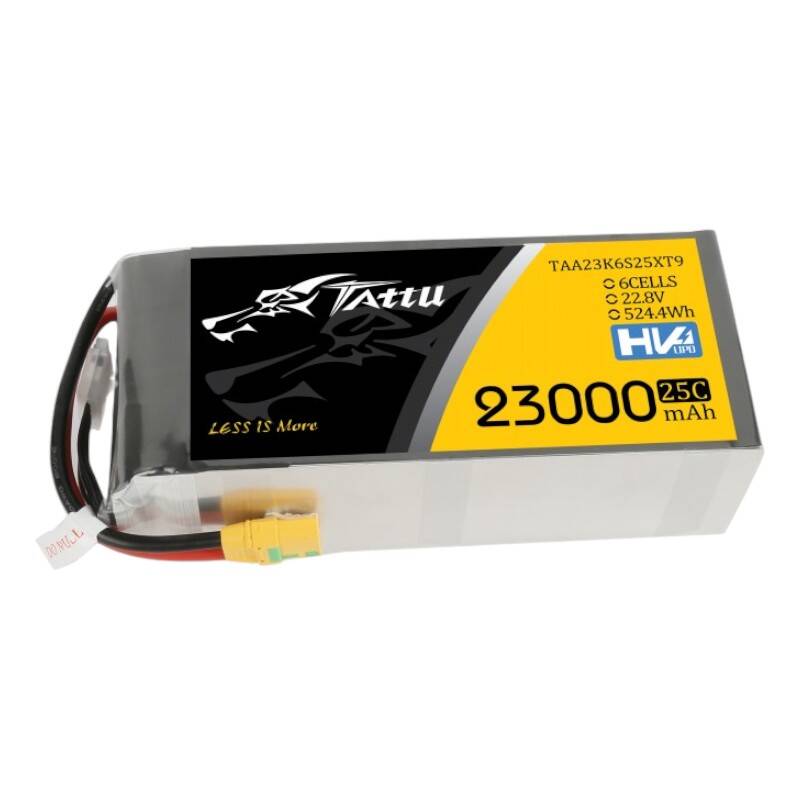 Tattu 23000mAh 22.8V 25C 6S1P Lipo baterija s XT90-S