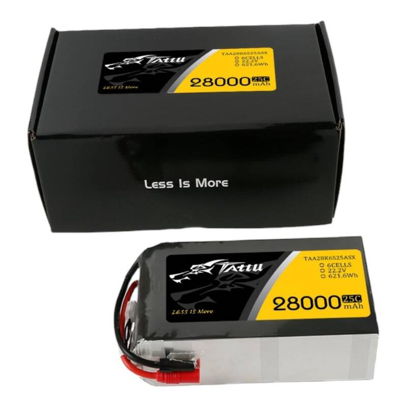 Tattu 28000mAh 22.2V 25C 6S1P Lipo baterija s AS150+XT150