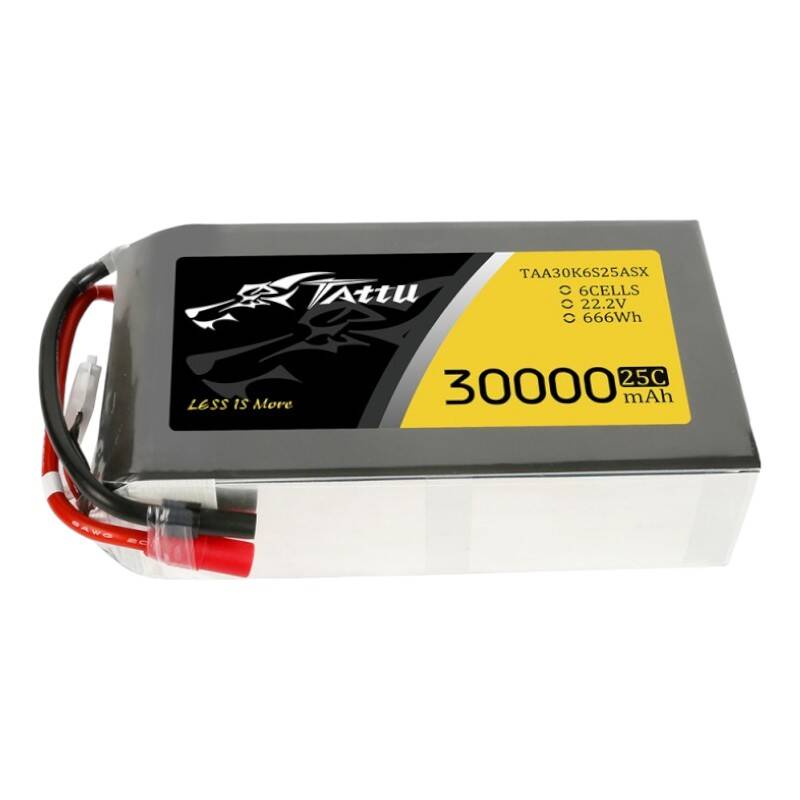 Tattu 30000 mAh 22,2 V 25C 6S1P Lipo baterija s AS150+XT150