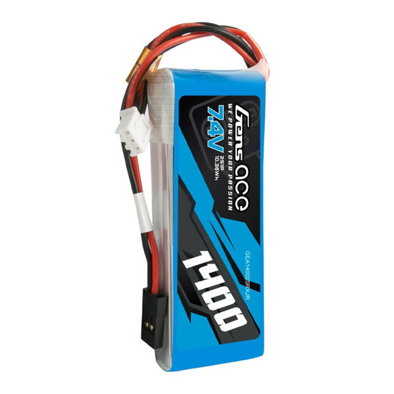 Gens ace 1400mAh 7.4V 2S1P LiPo baterija za JR plug-in transmiter