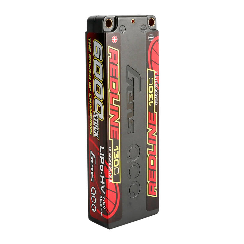 Gens ace Redline Series 6000mAh 7.6V 130C 2S2P HardCase 57# HV Lipo baterija