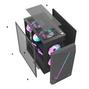 Kućište za računalo Aigo AL390 + RGB ventilator (crno)