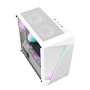 Kućište za računalo Aigo AL390 + RGB ventilator (bijelo)