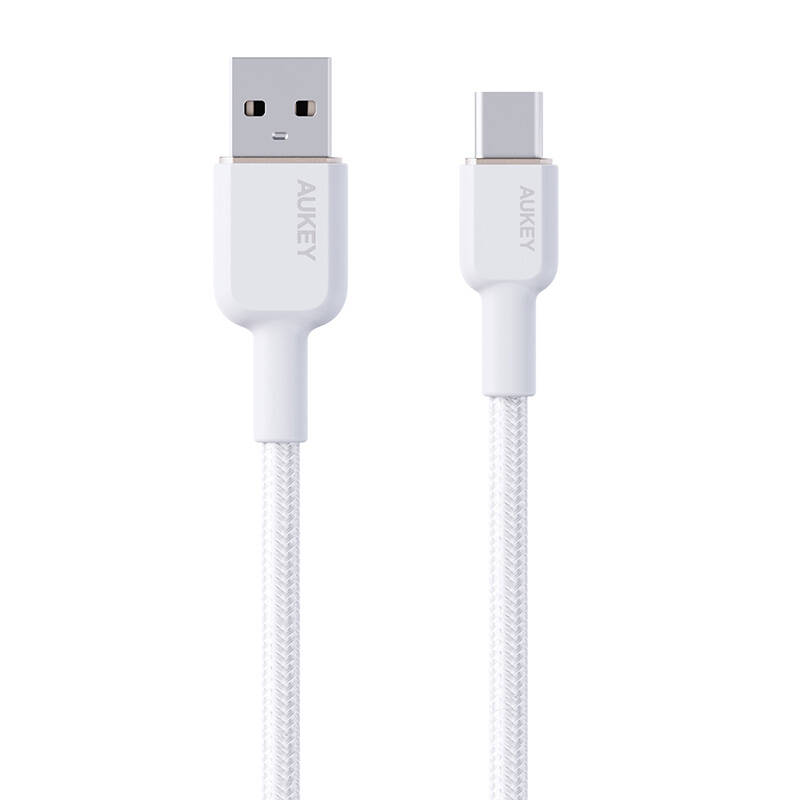 USB-A na USB-C kabel Aukey CB-NAC2, 60W, 1,8m (bijeli)