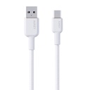 USB-A na USB-C kabel Aukey CB-NAC2, 60W, 1,8m (bijeli)