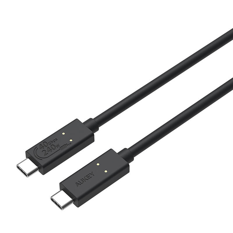 USB-C na USB-C kabel Aukey, CB-TCC241, 240 W, 0,8 m (crni)