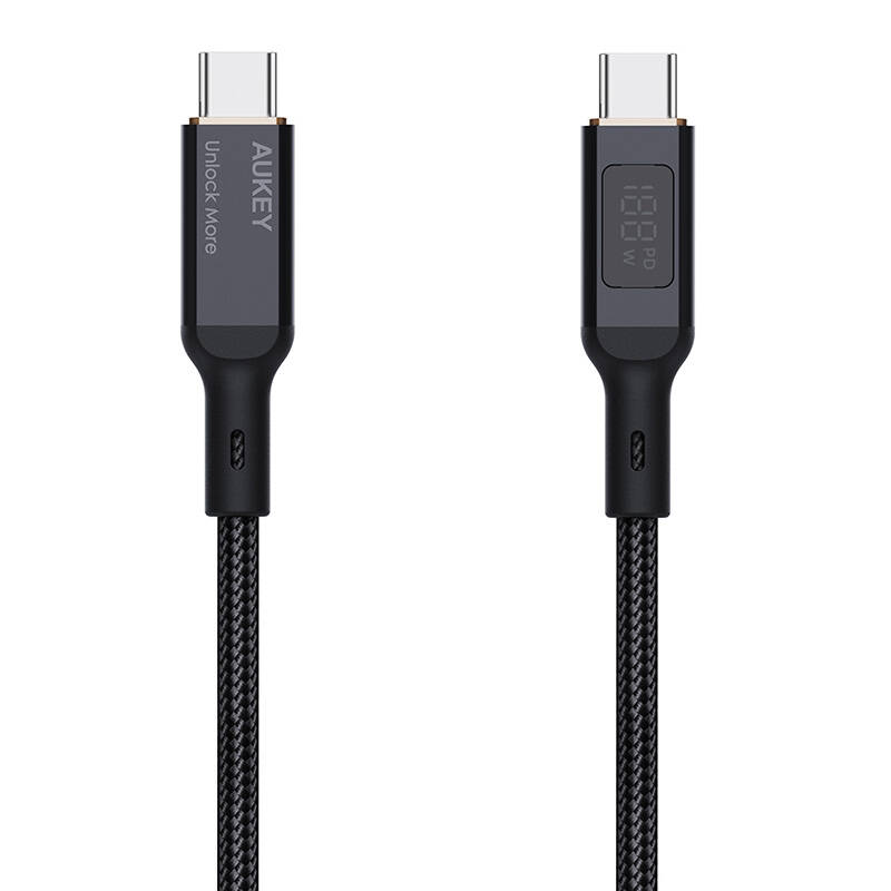 USB-C na USB-C kabel Aukey CB-MCC101, 100W, 1m (crni)