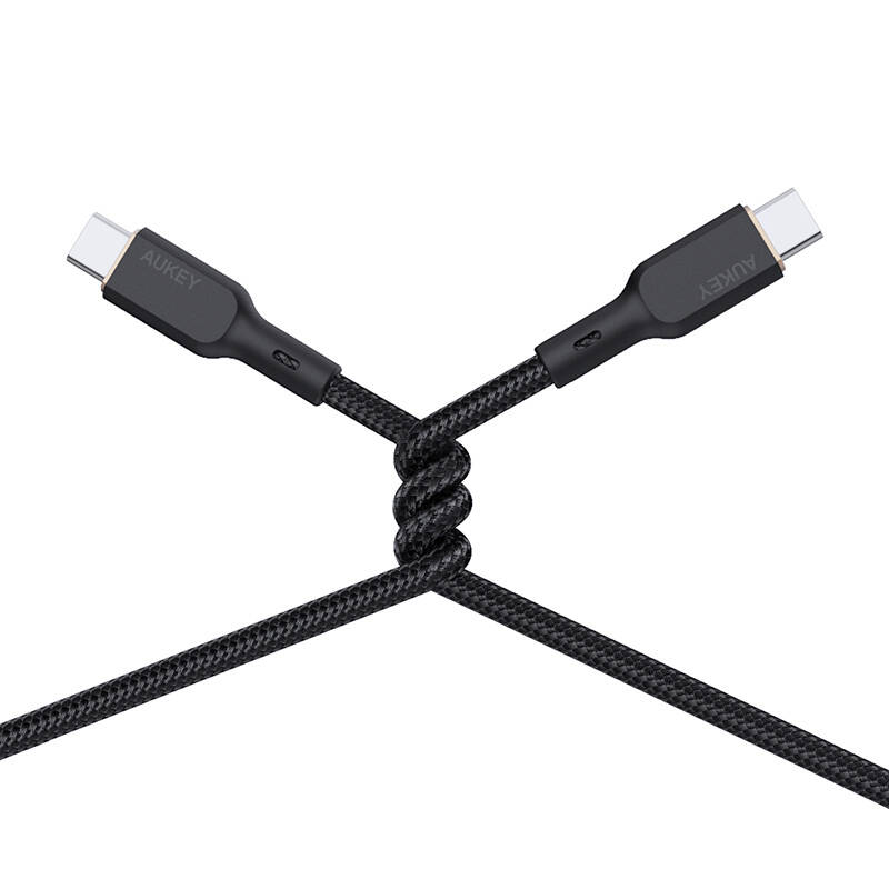 USB-C na USB-C kabel Aukey CB-KCC102, 100W, 1,8m (crni)