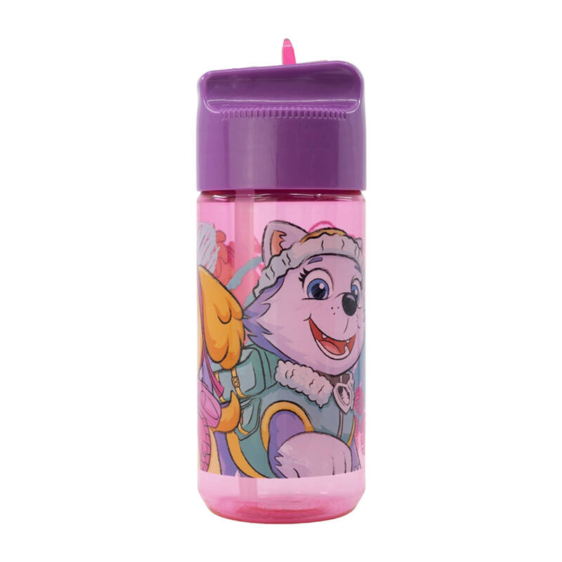 Boca za vodu sa slamkom za djecu STOR 74536 430 ml Paw Patrol (roza)