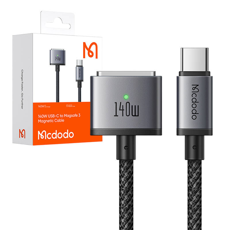 Mcdodo CA-1470 USB-C na Magsafe 3 kabel, PD 140W, 2m (crni)