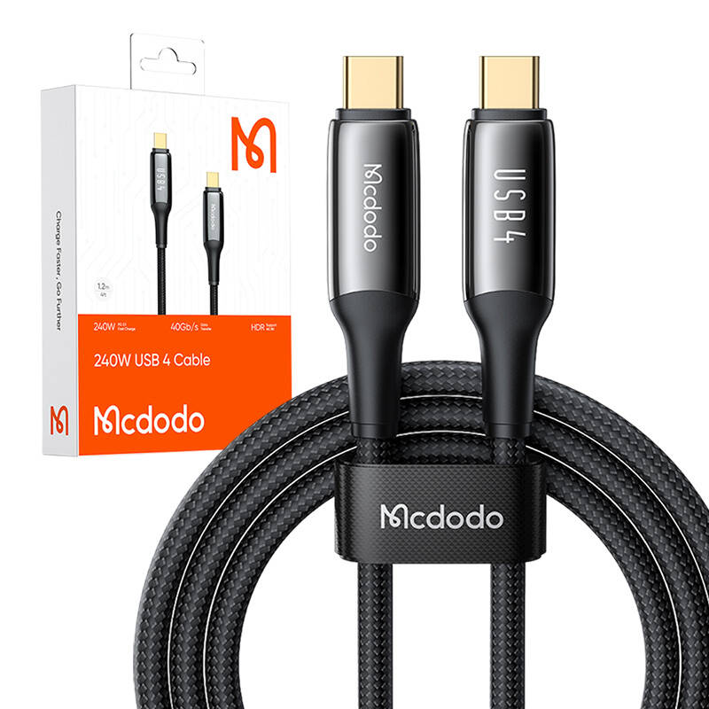 Mcdodo CA-2990 USB-C na USB-C kabel, PD 140W, 1,2 m (crni)