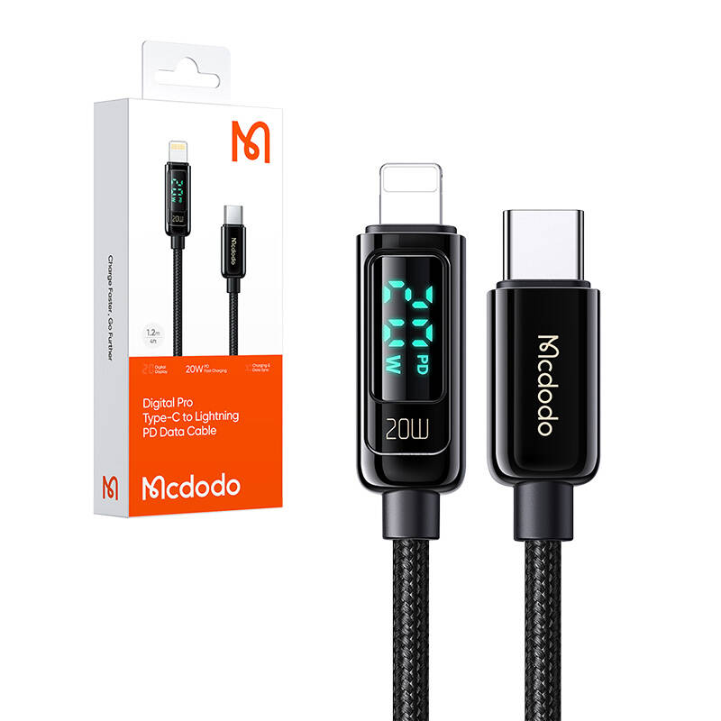 Mcdodo CA-8810 USB-C na Lightning kabel, 36W, 1,2m (crni)