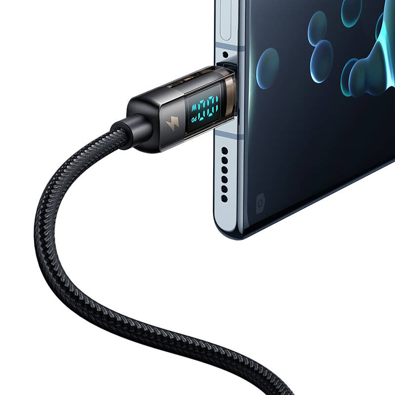 Mcdodo CA-3630 USB-A na USB-C kabel, automatsko isključivanje, PD 100W, 1,2 m (crni)