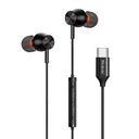 Mcdodo HP-3490 in-ear, žičane slušalice, USB-C (crna)