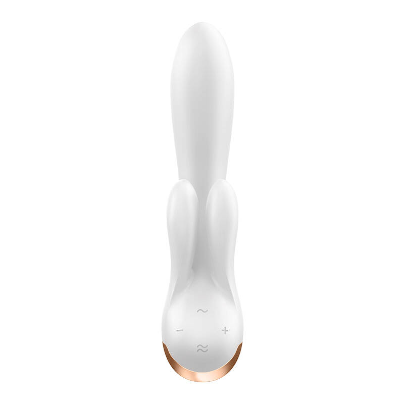 Vibrator Satisfyer Double Flex s aplikacijom (bijeli)