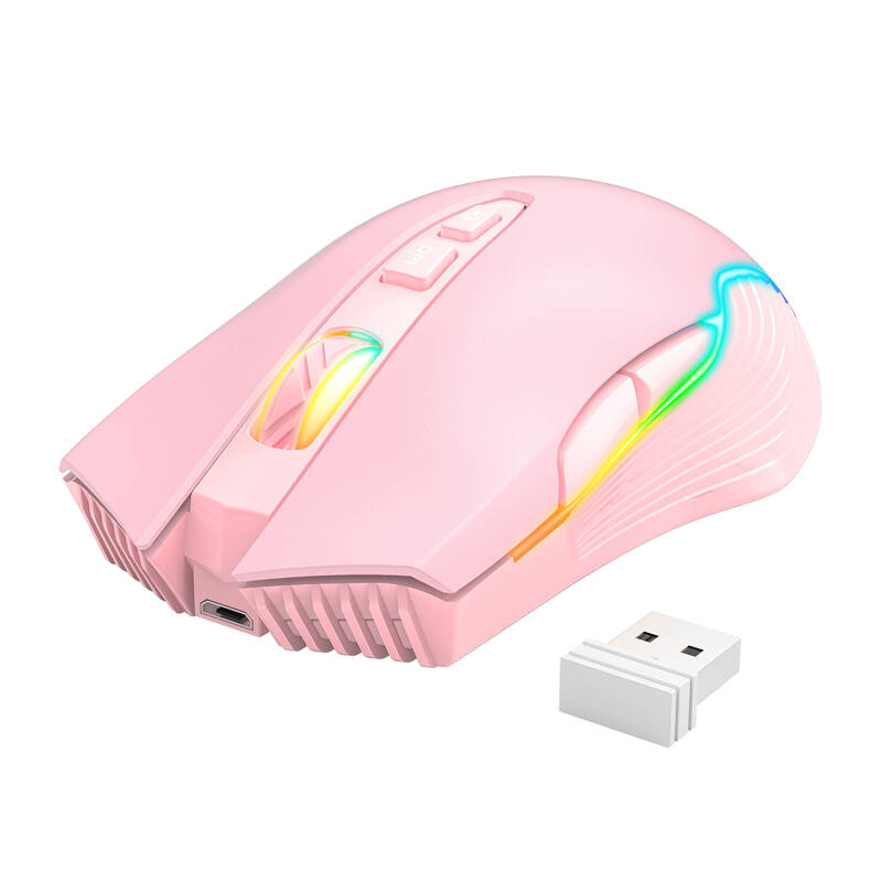 ONIKUMA CW905 Pink 2.4G bežični miš za igranje