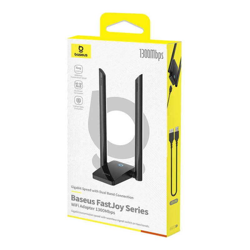 Adapter WiFi Baseus FastJoy 1300Mbps (crni)