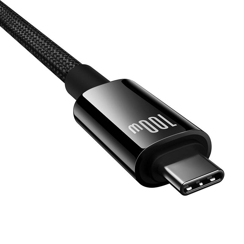 Baseus kabel USB Tungsten Gold USB-C na USB-C 100W 1,5m (crni)