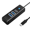 Orico Hub USB-C na 2x USB 3.0 + USB-C, 5 Gbps, 0,15 m (crno)