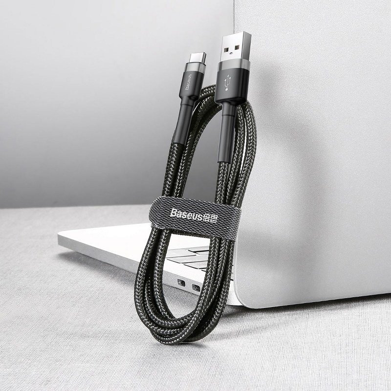 Baseus Cafule USB-C kabel 2A 3m (crna+siva)