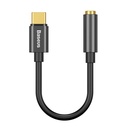 Baseus L54 audio adapter USB-C + mini priključak 3,5 mm (crni)