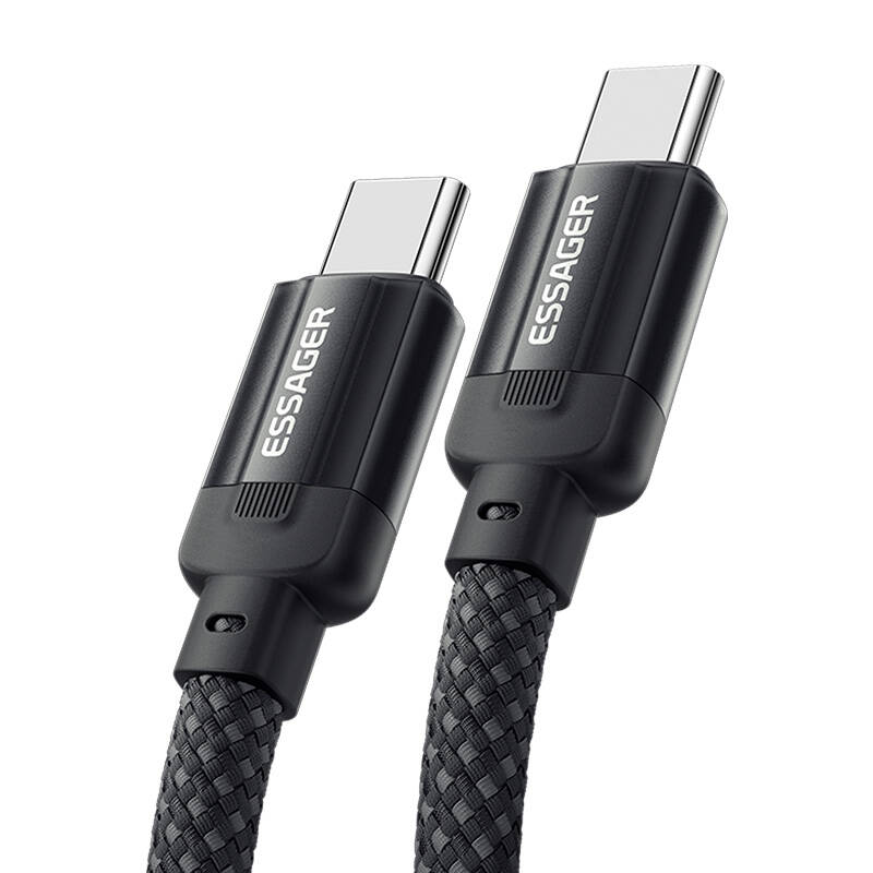 USB-C na USB-C kabel, Essager, EXCTT3-YS01-P, 240W, 1m (crni)